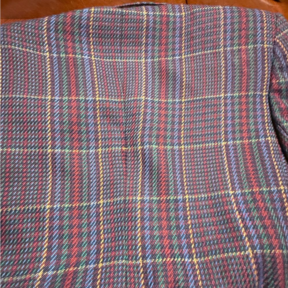 Plaid Double-Breasted Blazer - Picture 7 of 7